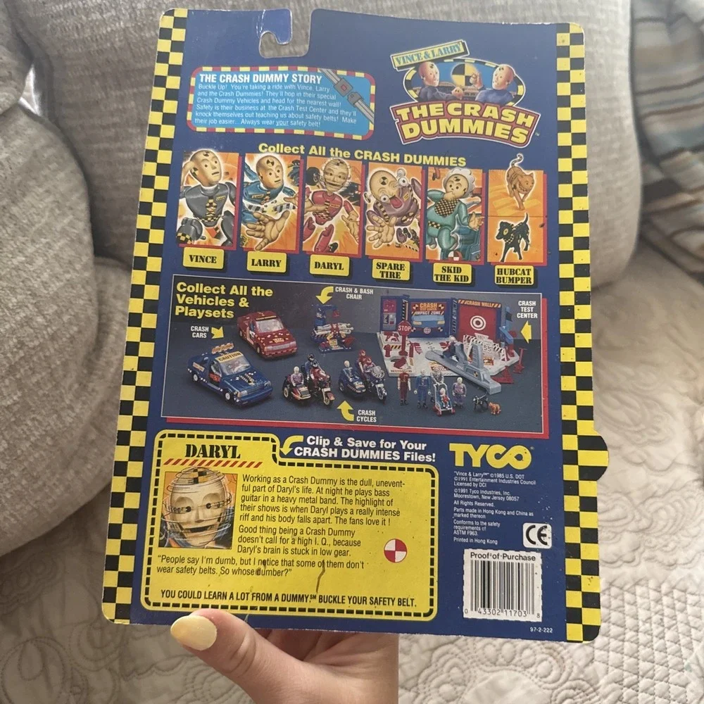 The Incredible Crash Dummies DARYL Figure Tyco 1991